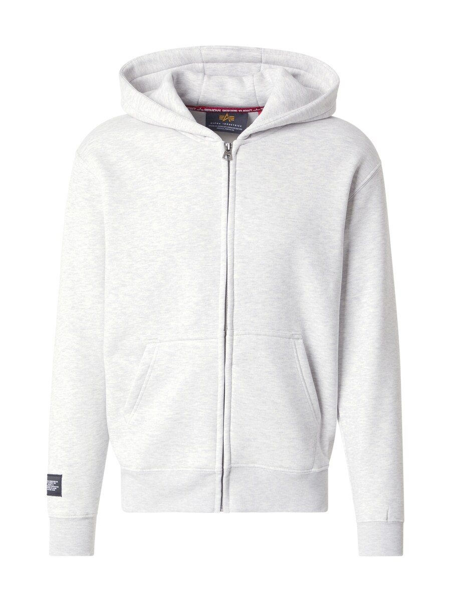 

Худи с капюшоном на молнии ALPHA INDUSTRIES, mottled grey