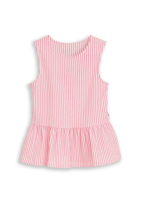 Футболка Tom Tailor T-shirt mit streifenmuster top, вертикальная полоска розовый белый