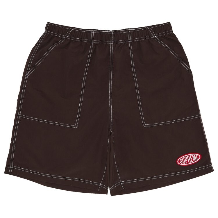 

Шорты Supreme Nylon Painter Short, цвет Dark Brown