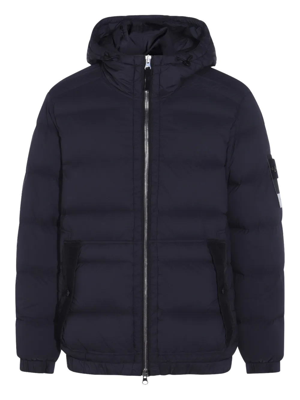 

Пуховик с капюшоном Stone Island, черный