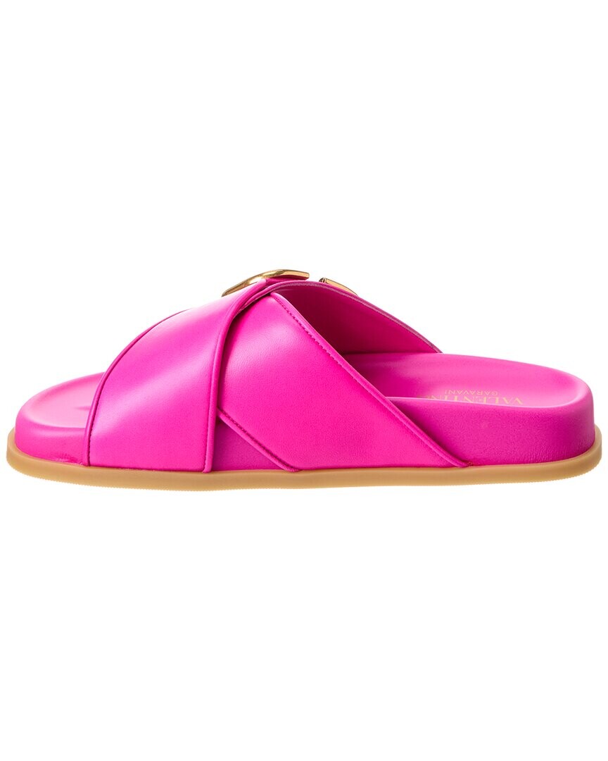 

Кожаные сандалии Valentino VLogo Signature, розовый