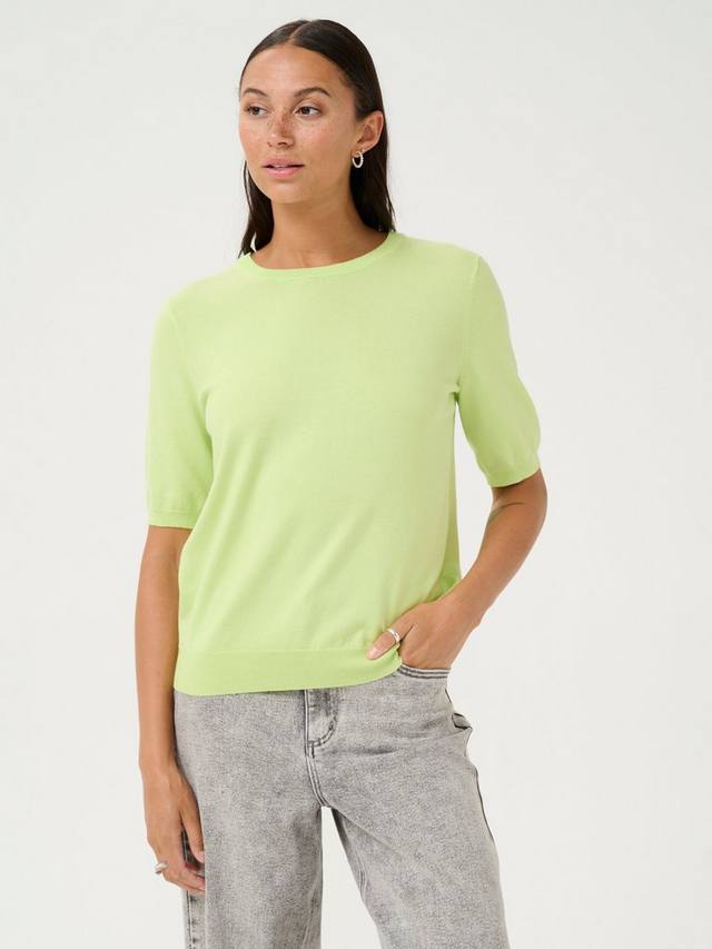 

Топ тонкой вязки lizza с коротким рукавом KAFFE, цвет Lettuce Green