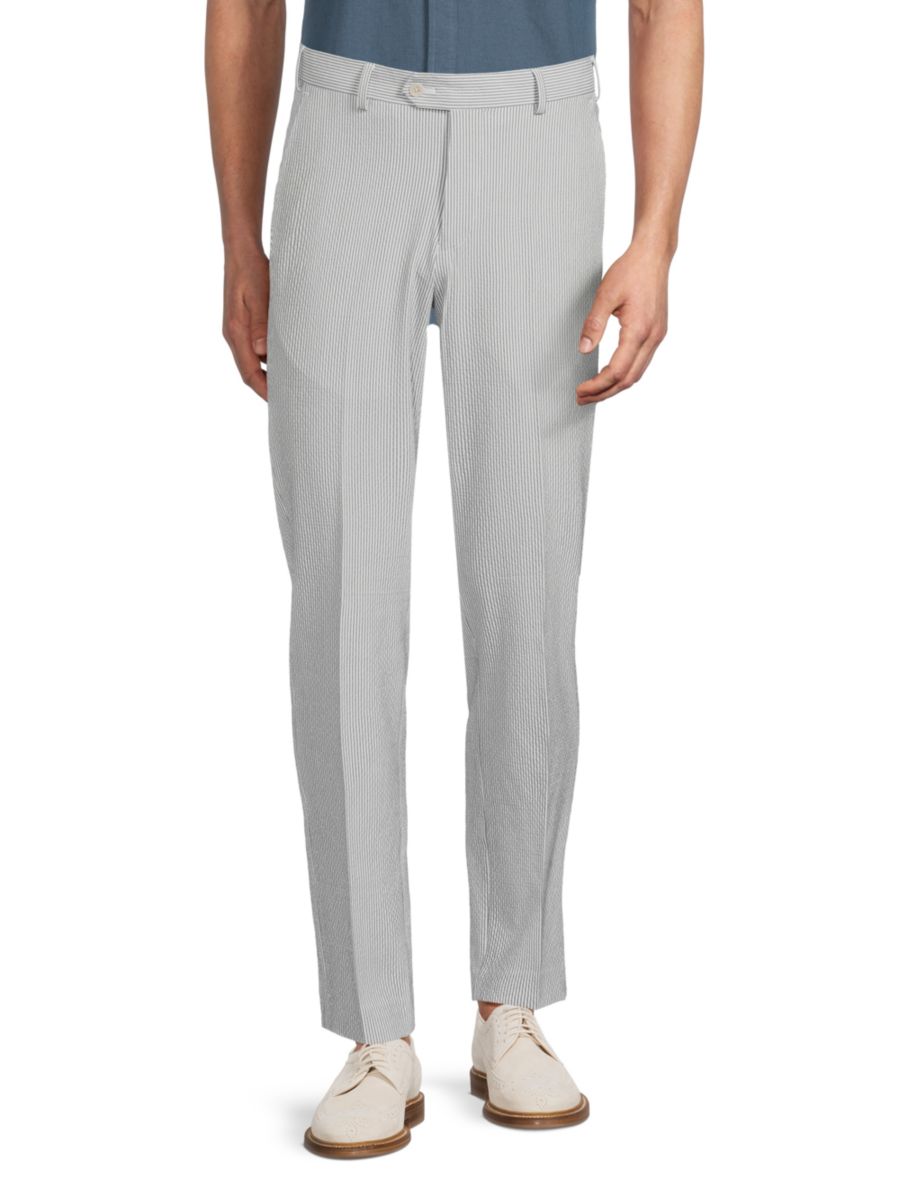 

Полосатые брюки Modern-Fit из сирсакера Scotch & Soda, цвет Blue Stripe