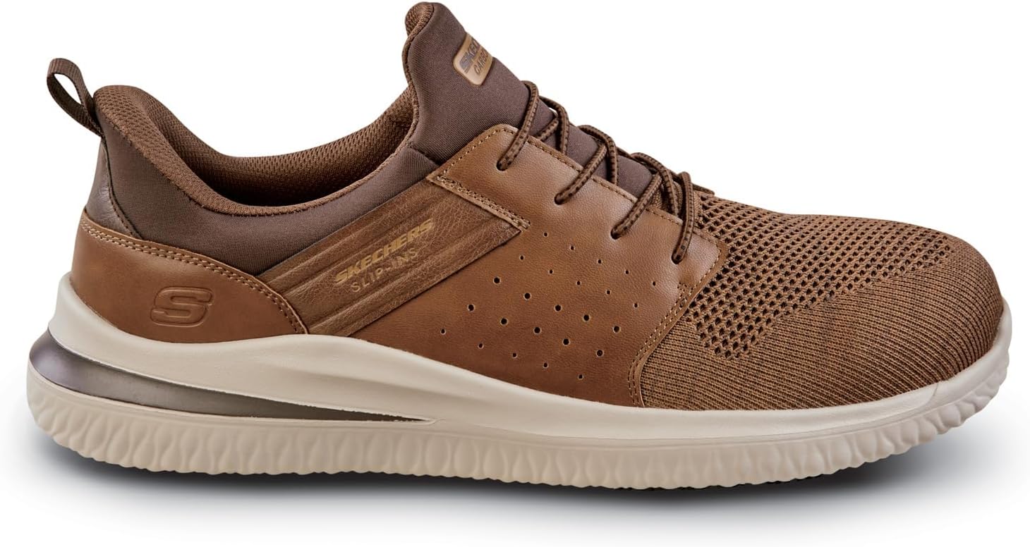 Мужские кроссовки Skechers с легким надеванием, коричневый — фото 2