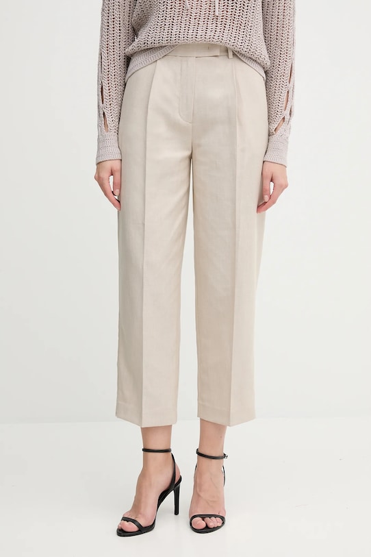 

Брюки с добавлением льна Tommy Hilfiger, бежевый