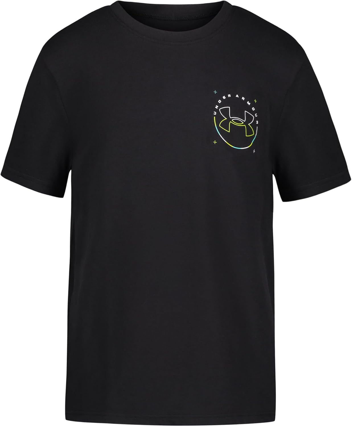 

Детская футболка Under Armour с коротким рукавом, круглым вырезом, легкая и дышащая, модель Legacy., Black Split Mtn, Черный, Детская футболка Under Armour с коротким рукавом, круглым вырезом, легкая и дышащая, модель Legacy., Black Split Mtn