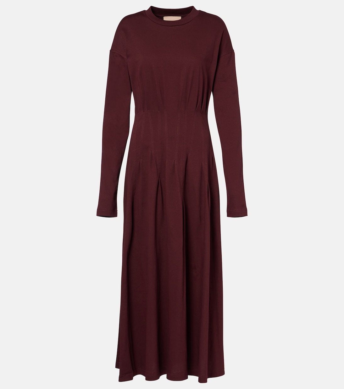 

Платье миди из хлопка Plan C, Dark Burgundy