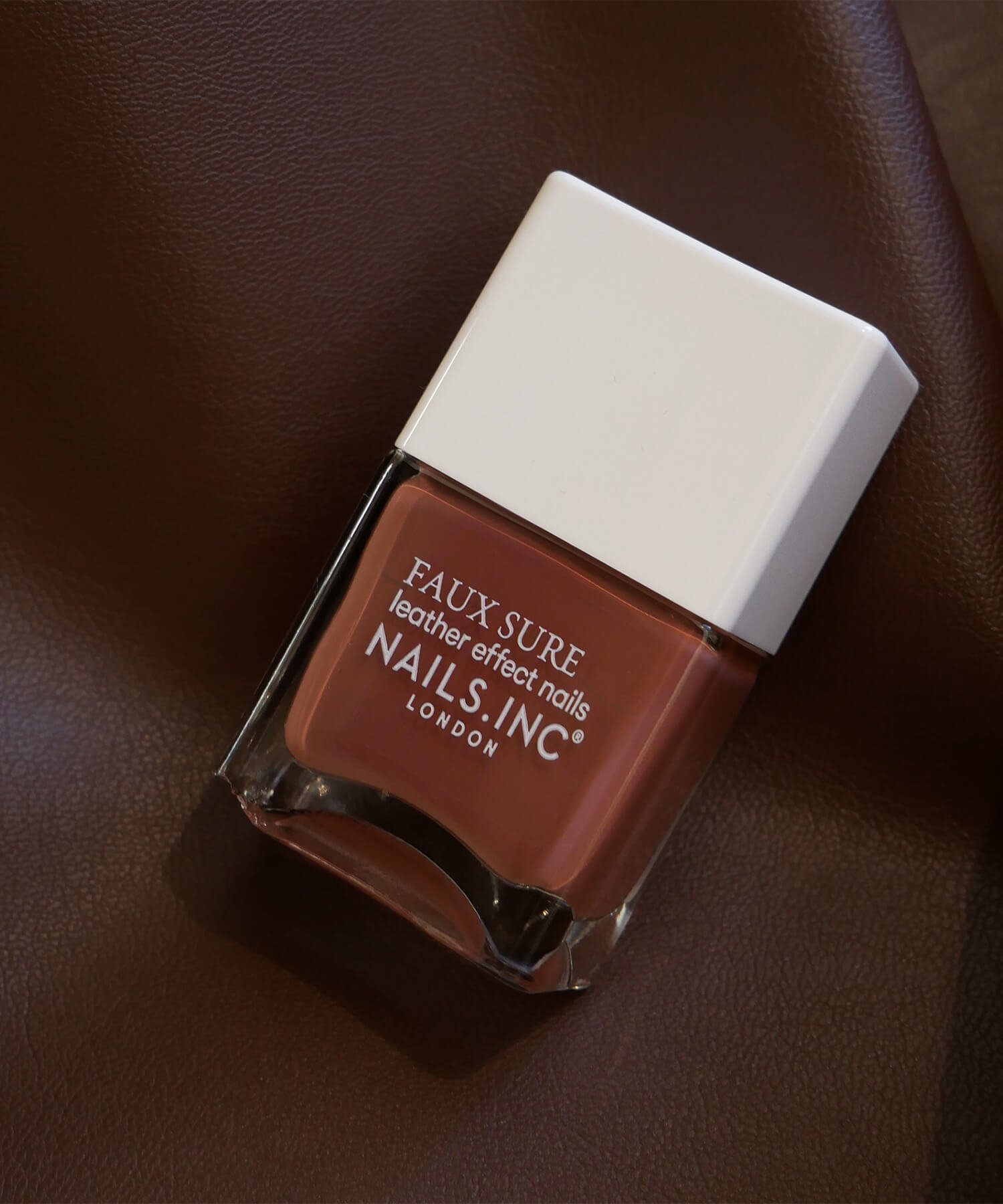 Лак для ногтей из искусственной кожи Nails Inc, brown — фото 4