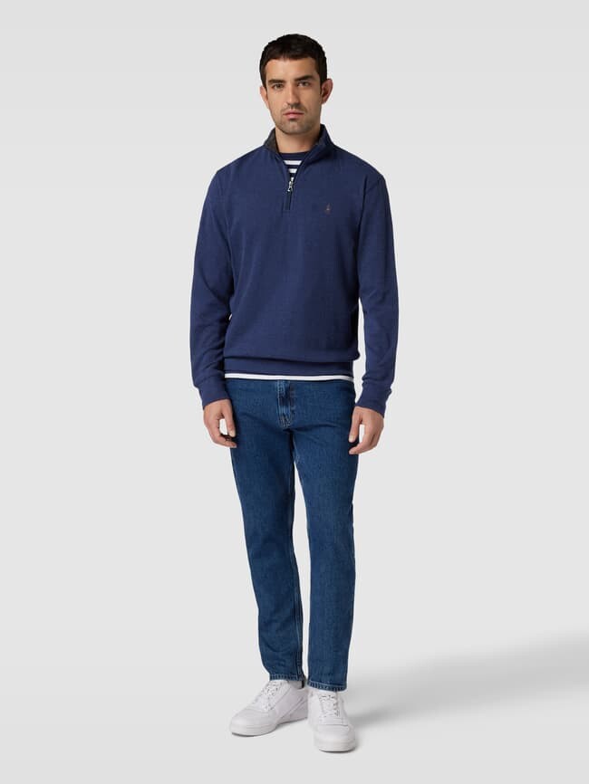 

Толстовка с воротником стойкой и молнией Polo Ralph Lauren, темно-синий