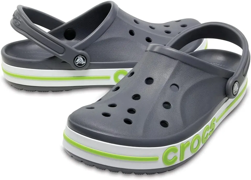 Мужские мюли Crocs, charcoal/volt green — фото 4