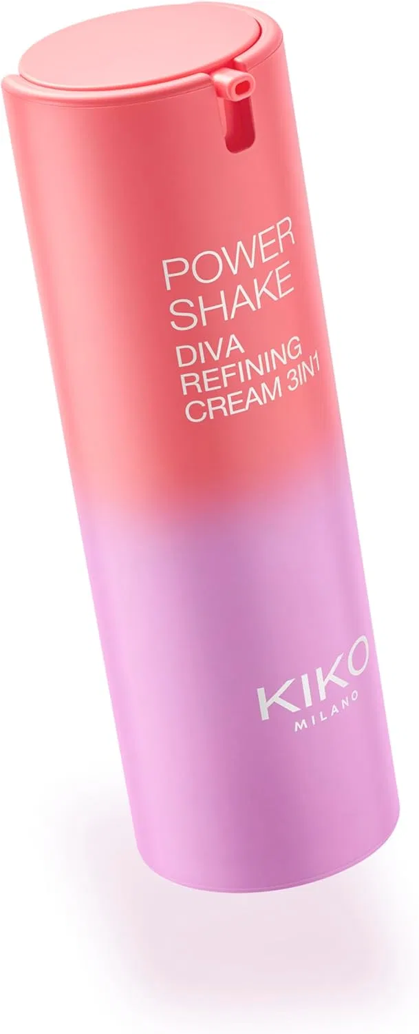 Крем для лица Kiko Milano — Дневной 3 в 1 Power Shake Diva Refining Cream, 30 мл — фото 3