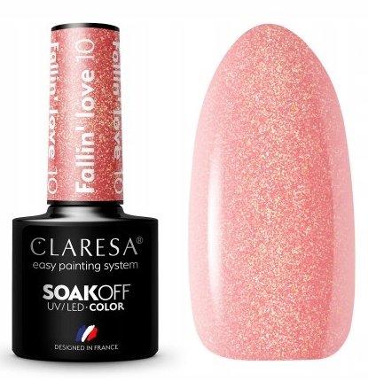 

Claresa Hybrid UV/LED Hybrid Glitter Rose Gold Fallin' Love 10 Puderek