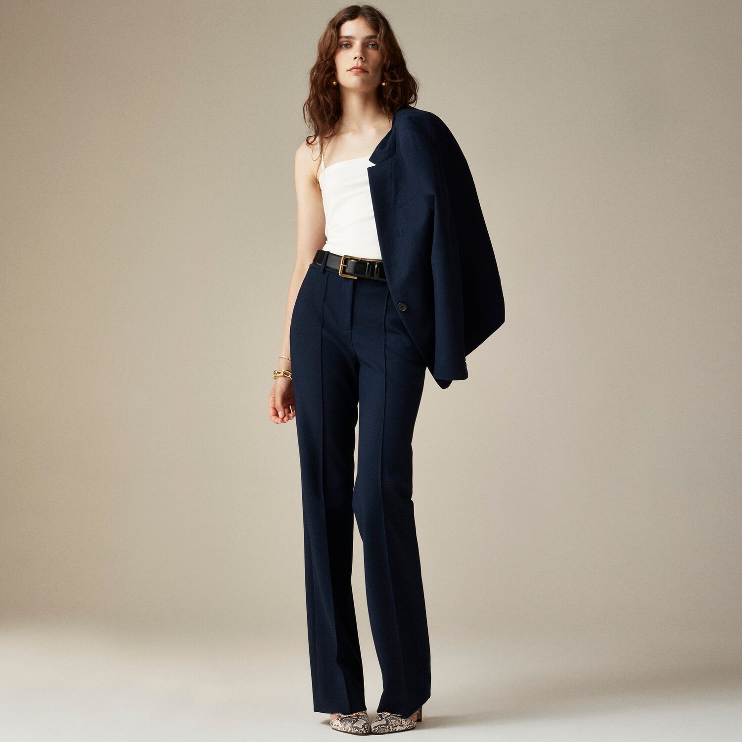 

Брюки Наталия растягивающиеся на все четыре сезона J.Crew, синий