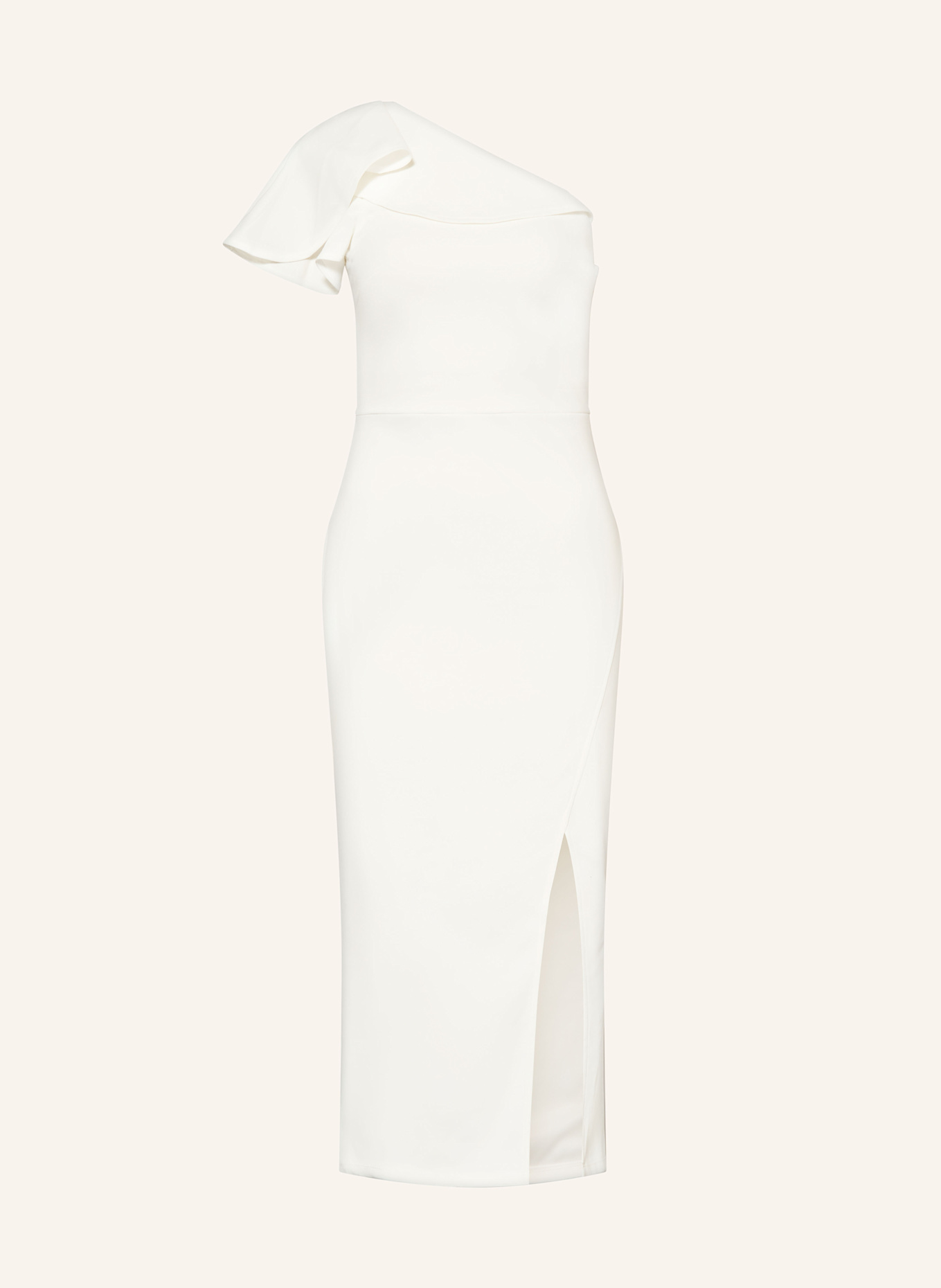 

Коктейльное платье с воланами Lipsy, белый