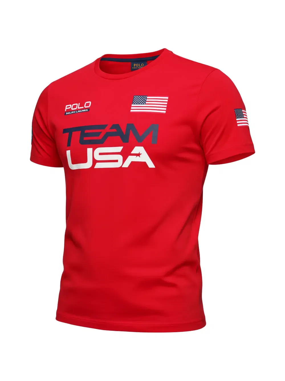 Футболка команды США на Олимпийских играх 2016 года Polo Ralph Lauren, красный