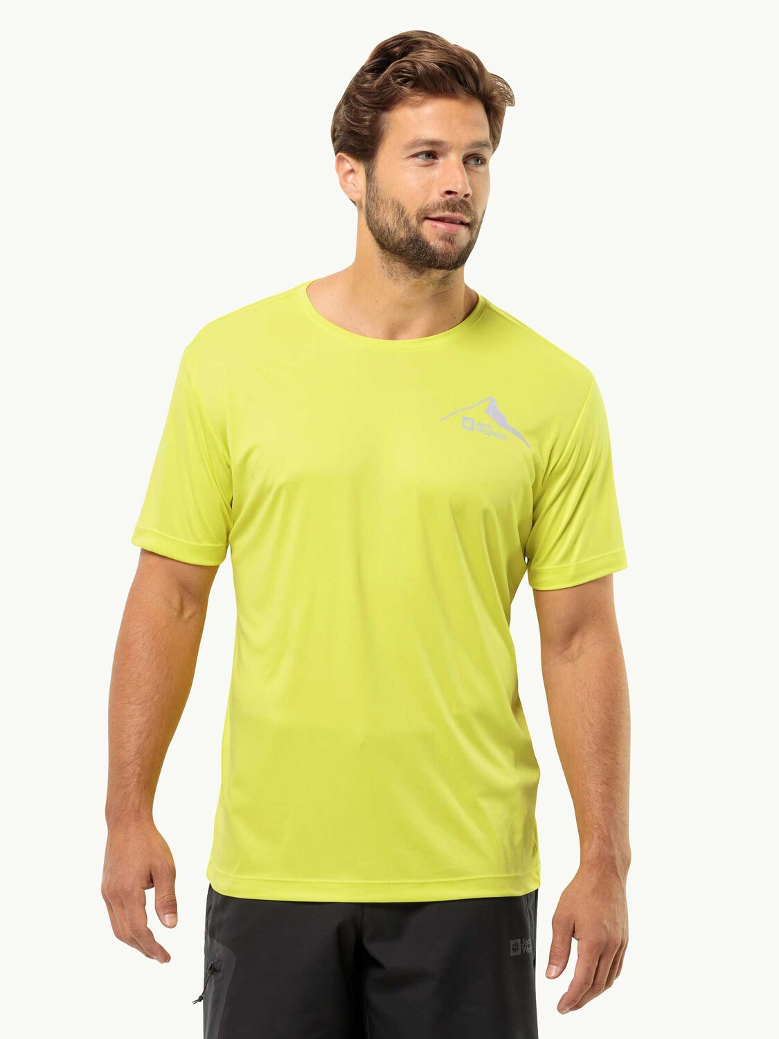 

Футболка Jack Wolfskin PEAK GRAPHIC T M, желтый