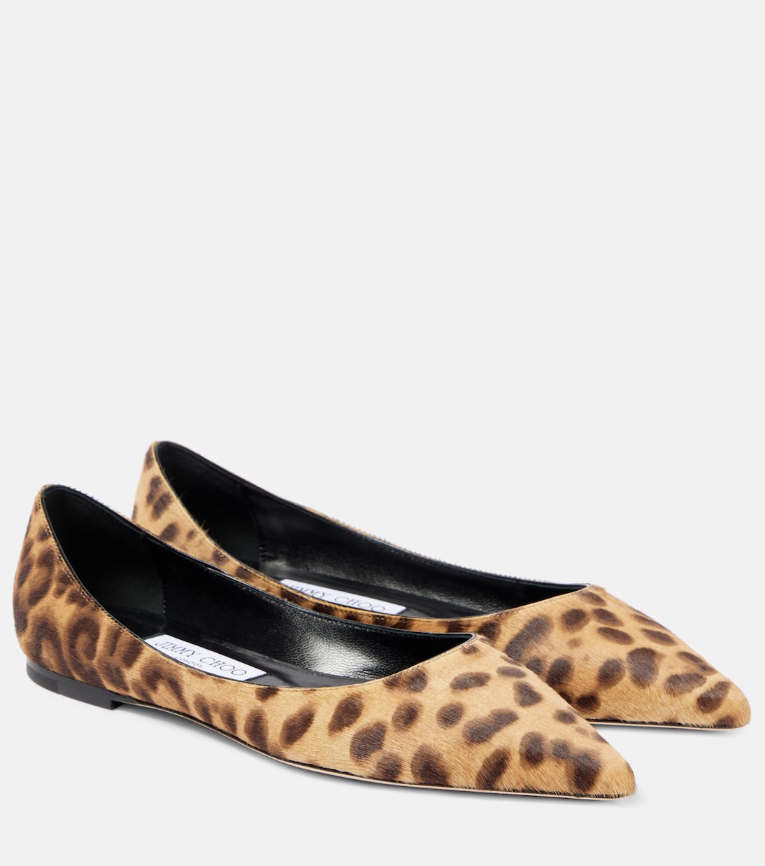 Обожаю балетки с леопардовым принтом Jimmy Choo, Natural
