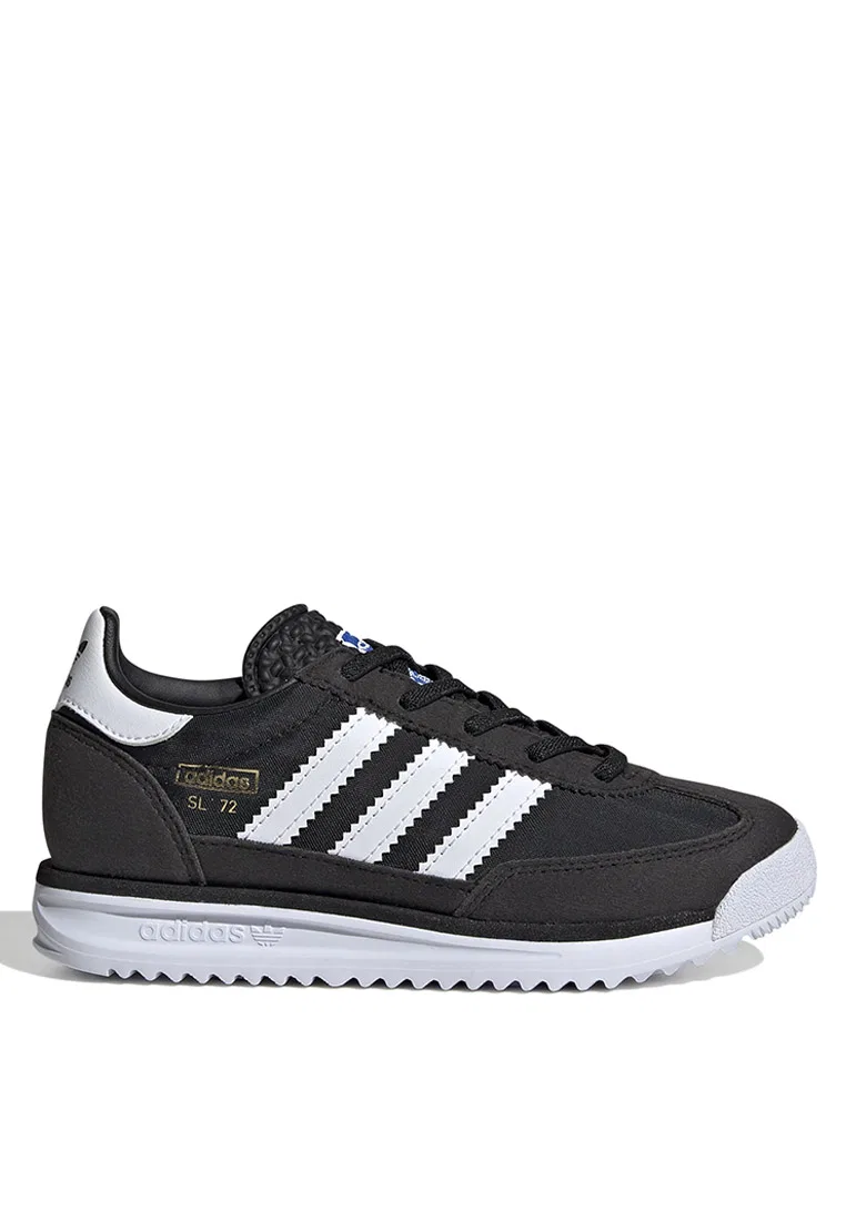 Кроссовки детские, на эластичных шнурках, SL 72 RS, adidas, белый/черный/синий