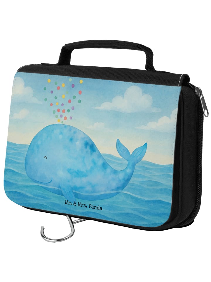 

Mr. & Mrs. Panda Косметичка с рисунком в виде китовых конфетти, без надписи, белого цвета