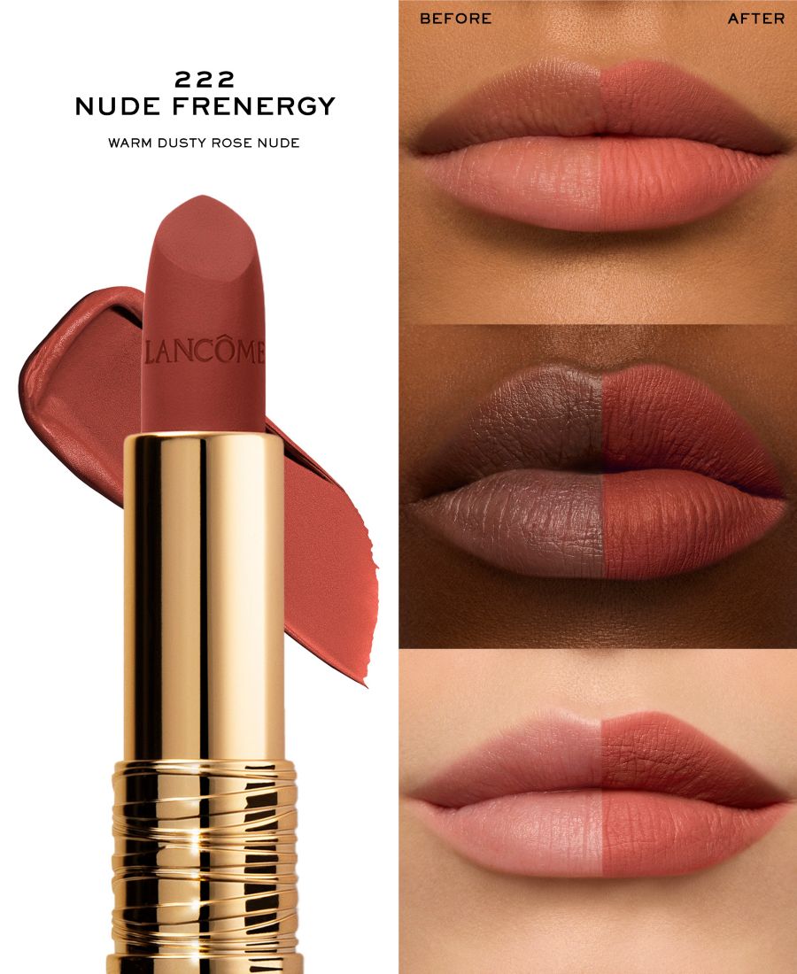 Матовая губная помада L'Absolu Rouge Drama Lancôme, цвет 222 - nude frenergy — фото 3