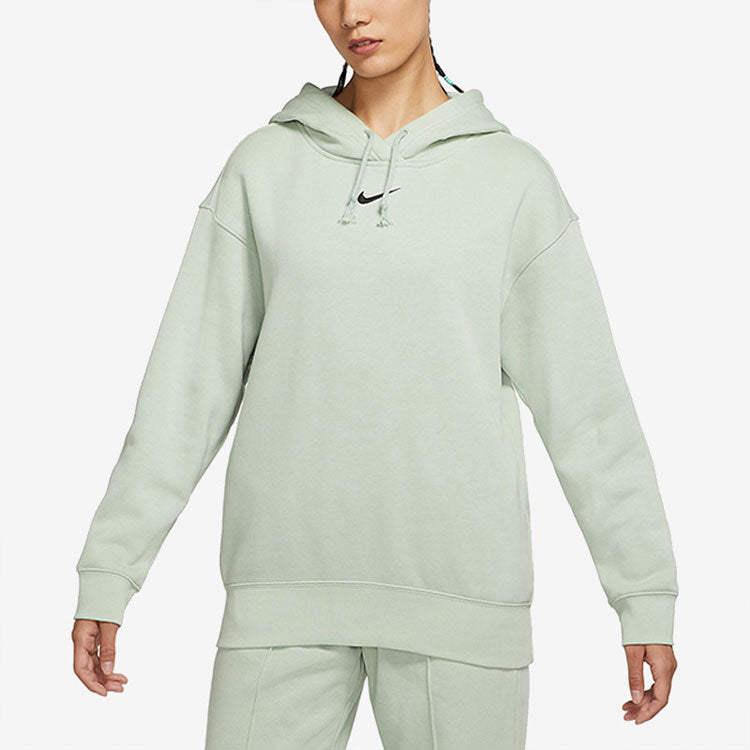 Толстовка (WMNS) ASW Nike Sportswear ESSNTL CLCTN FLC OS HD SEAFOAM — фото 3