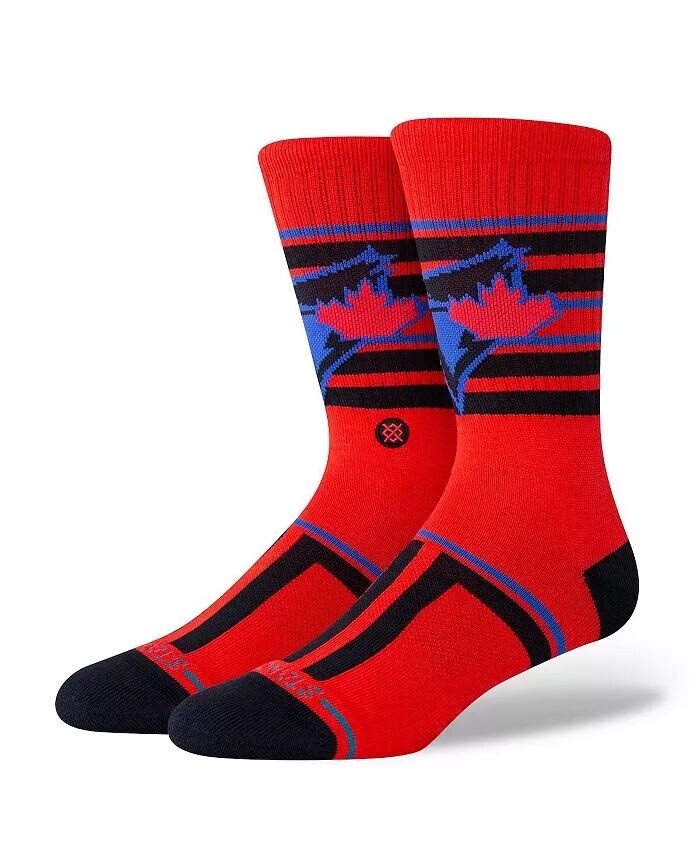 

Мужские и женские красные носки Toronto Blue Jays 2024 City Connect Crew Stance, красный