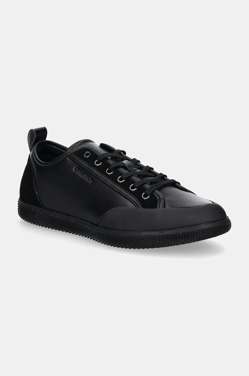 

Кожаные кроссовки Calvin Klein LOW TOP LACE UP, черный