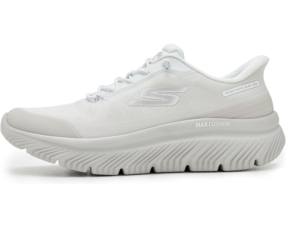 Мужские кроссовки SKECHERS Performance Go Walk Max Cushioning Hyper Burst Zoltar Hands Free Slip-In, White/Gray — фото 4