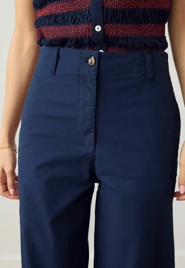 Брюки Next, Regular fit straight leg chinos with side stripes, темно-синий