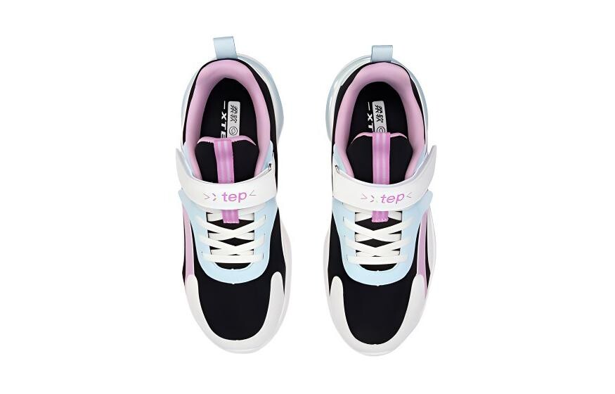 Кроссовки XTEP Kids Lifestyle Shoes GS Low-top Black/white, черный/белый — фото 2