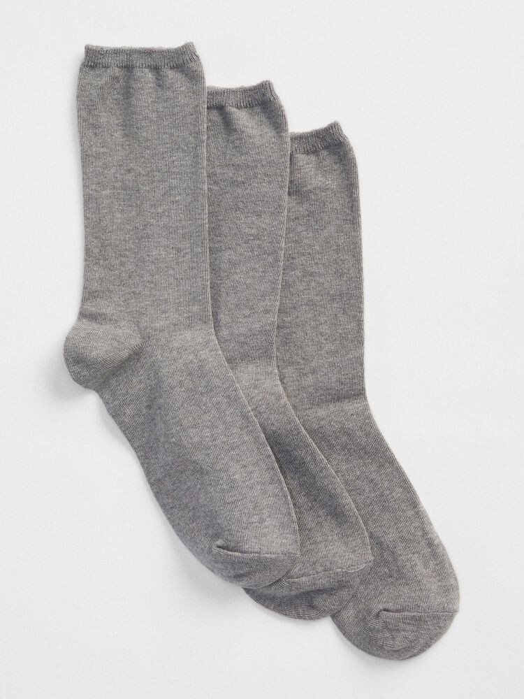 

Базовые носки, 3 пары. Gap, серый