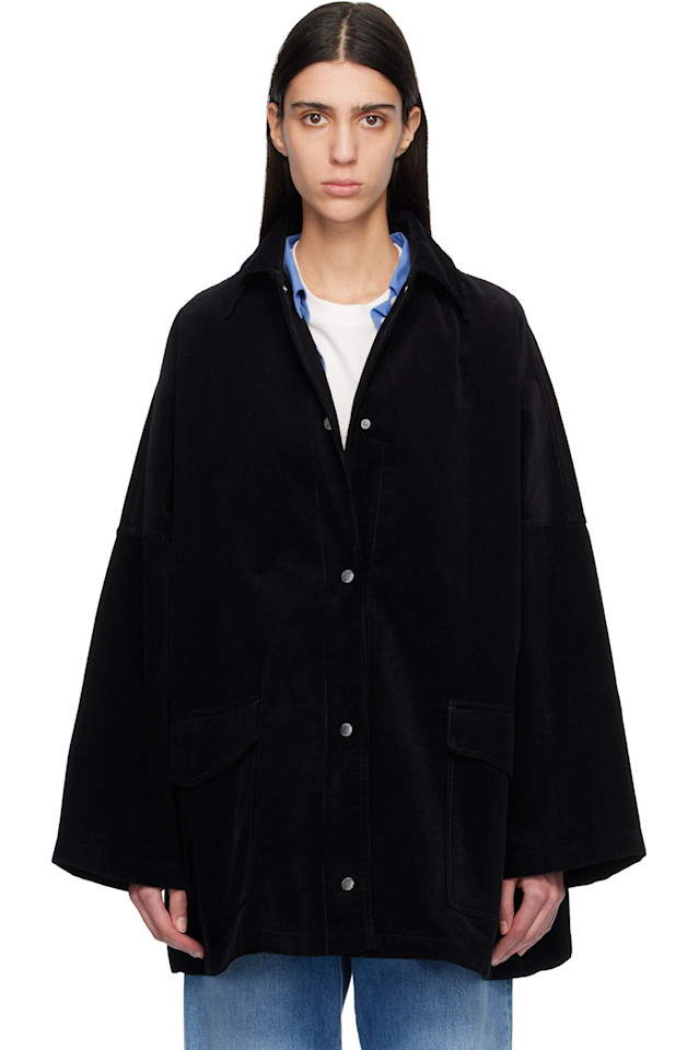 

Рубашка-Куртка из вельвета, рабочая куртка Toteme, черный