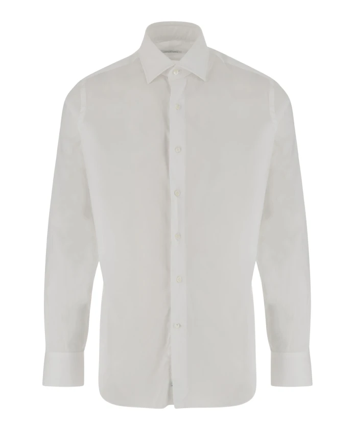 

Рубашка из эластичной хлопковой смеси Alessandro Gherardi, белый