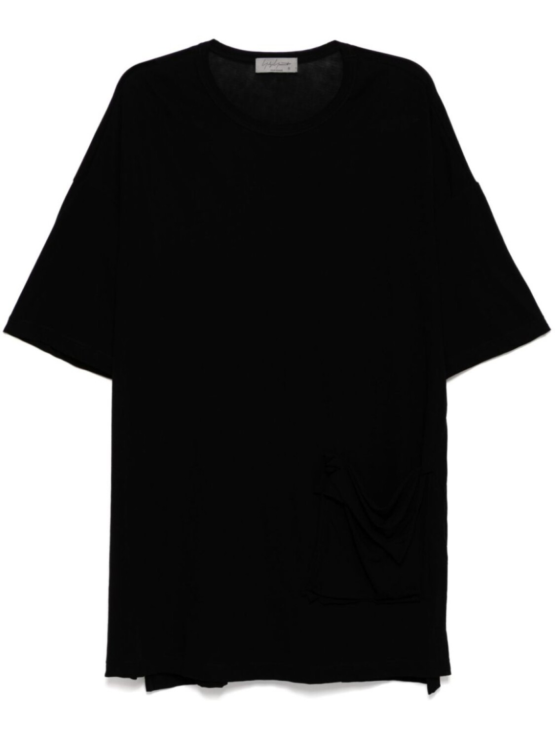 

Футболка с круглым вырезом Yohji Yamamoto, черный