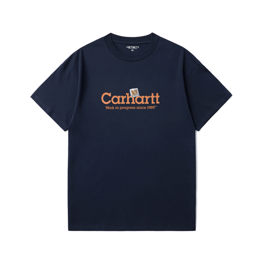 

Футболка S/S Label Script Carhartt WIP, синий