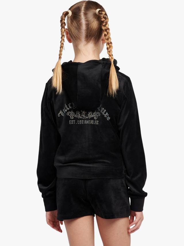 Детская худи с молнией Arch Juicy Couture, Jet Black — фото 3
