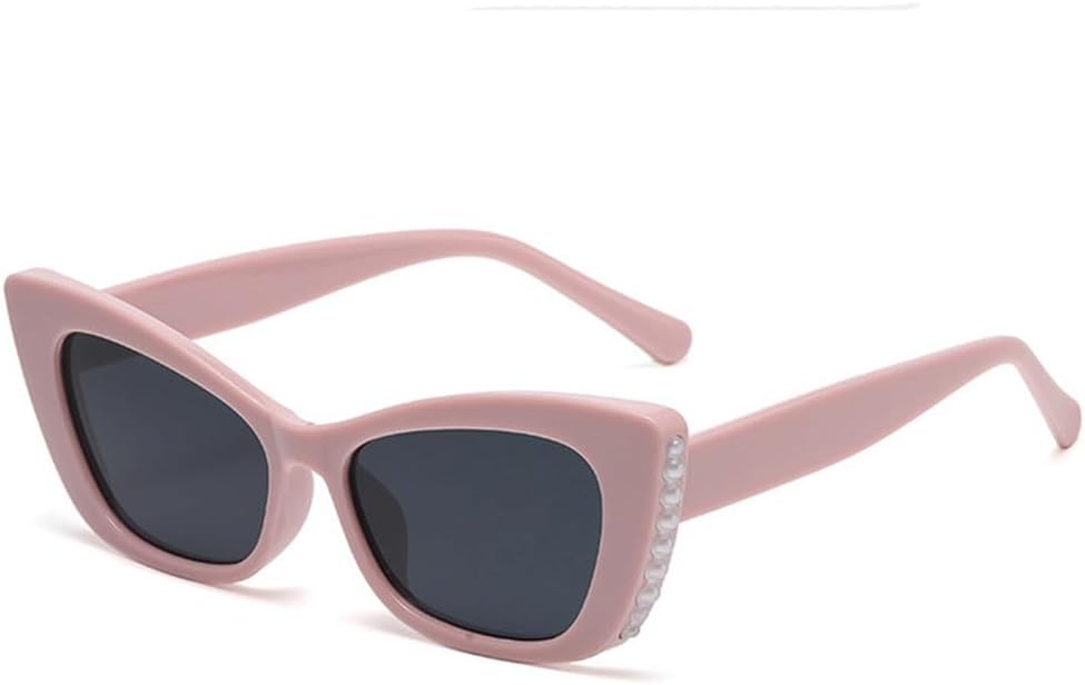 

Винтажные солнцезащитные очки «кошачий глаз» с жемчугом, женские и мужские, в стиле панк, белые солнцезащитные очки, модные и стильные очки для активного отдыха HVTVTLA, C2