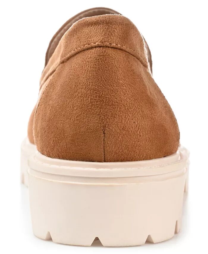 Женские мокасины Erika Slip-On Journee Collection, коричневый/бежевый — фото 3