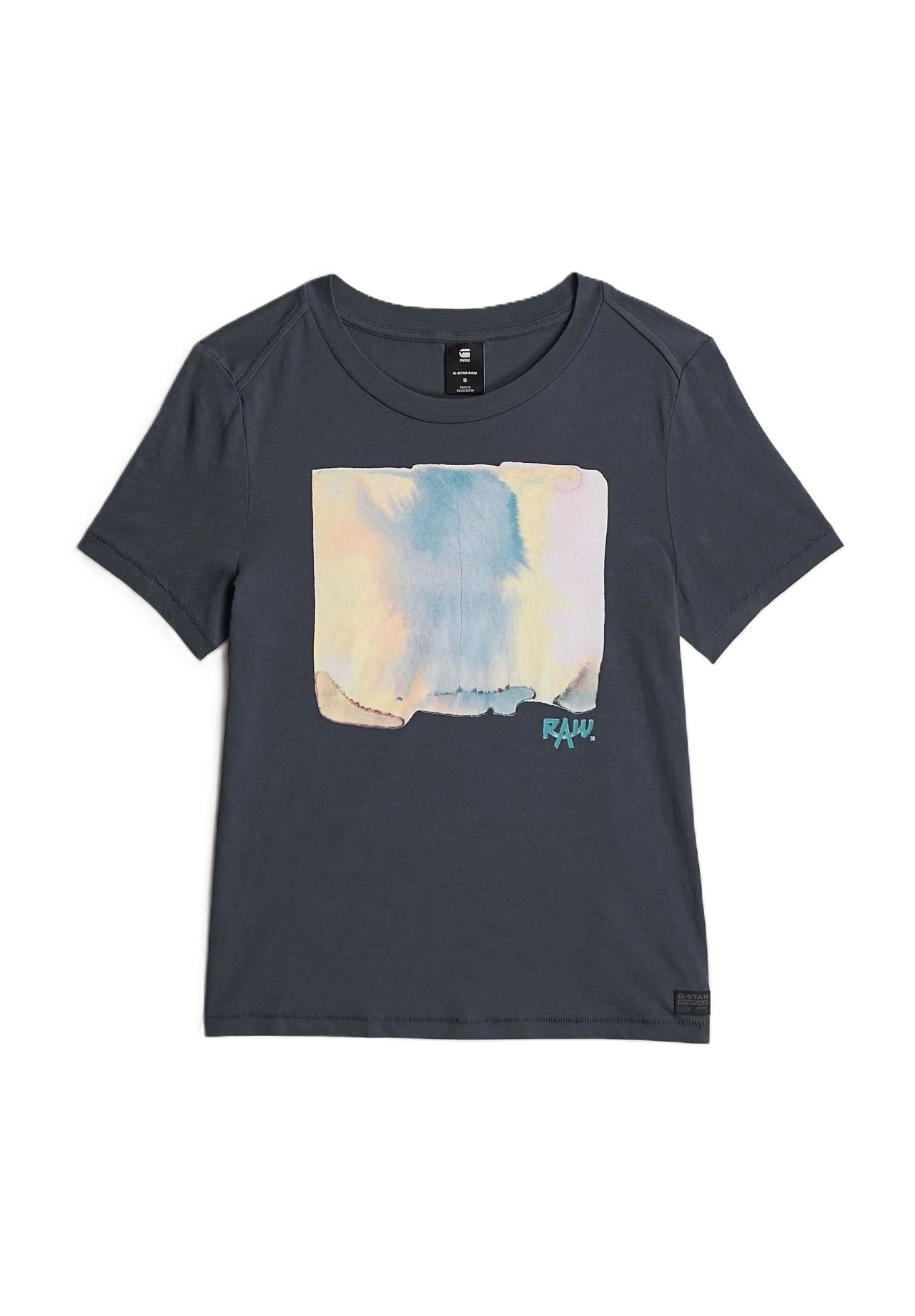 

Футболка, хлопок, женская G-STAR RAW, цвет 860 Petrol