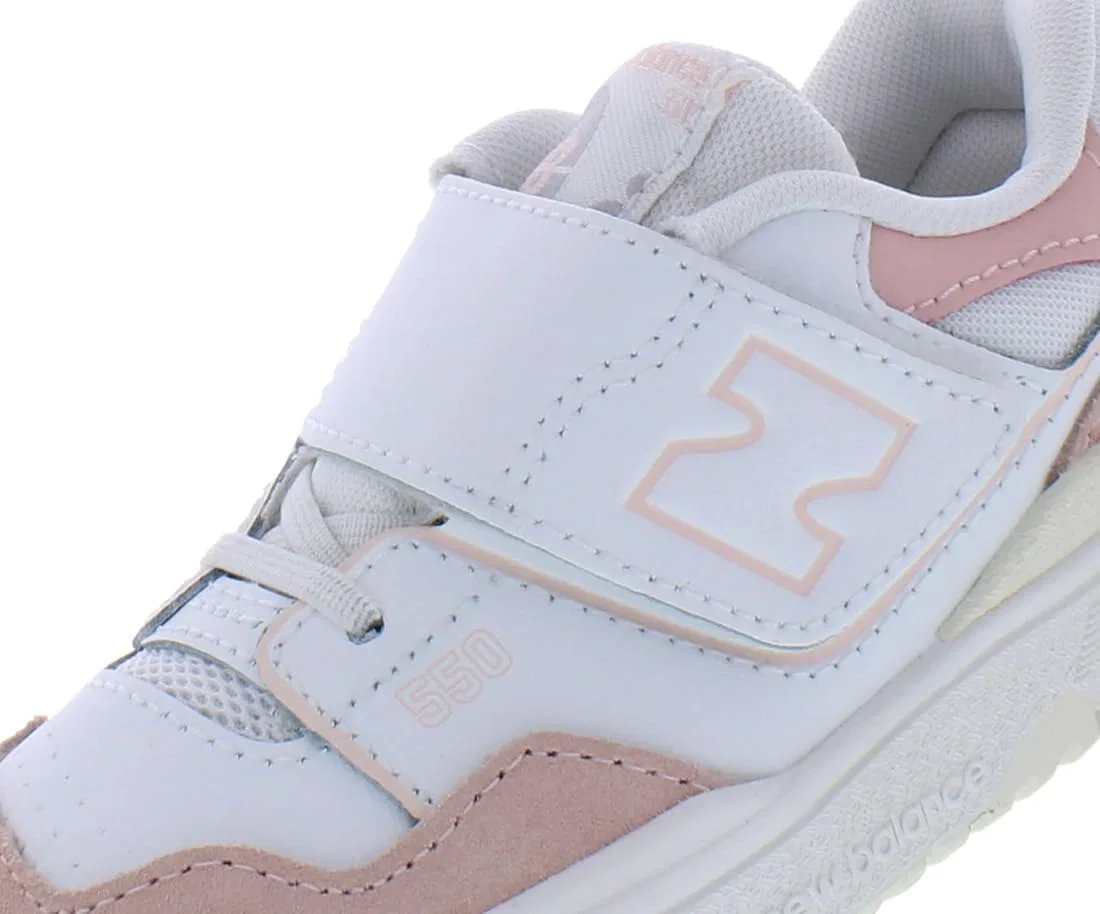 Кроссовки New Balance Kids 574 New-b V2, белый/розовый — фото 2
