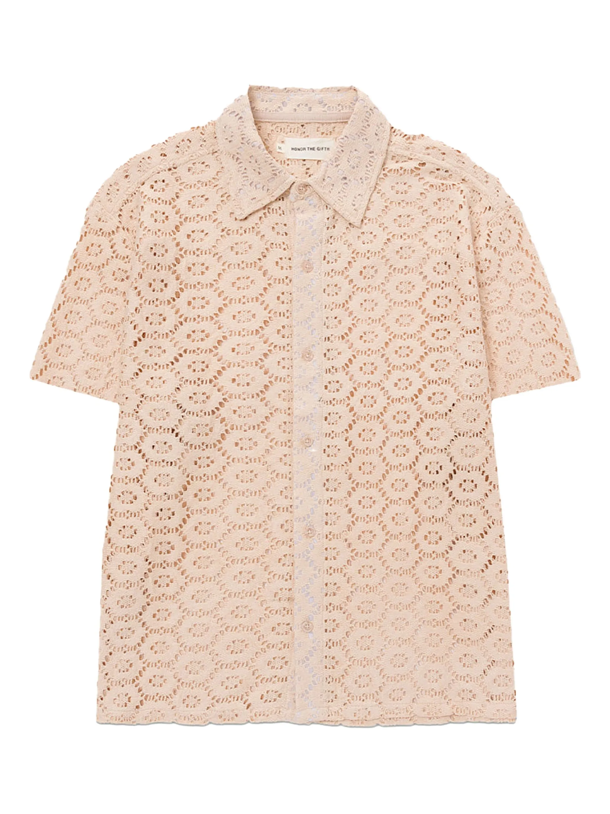 

Рубашка в технике кроше Honor The Gift, бежевый