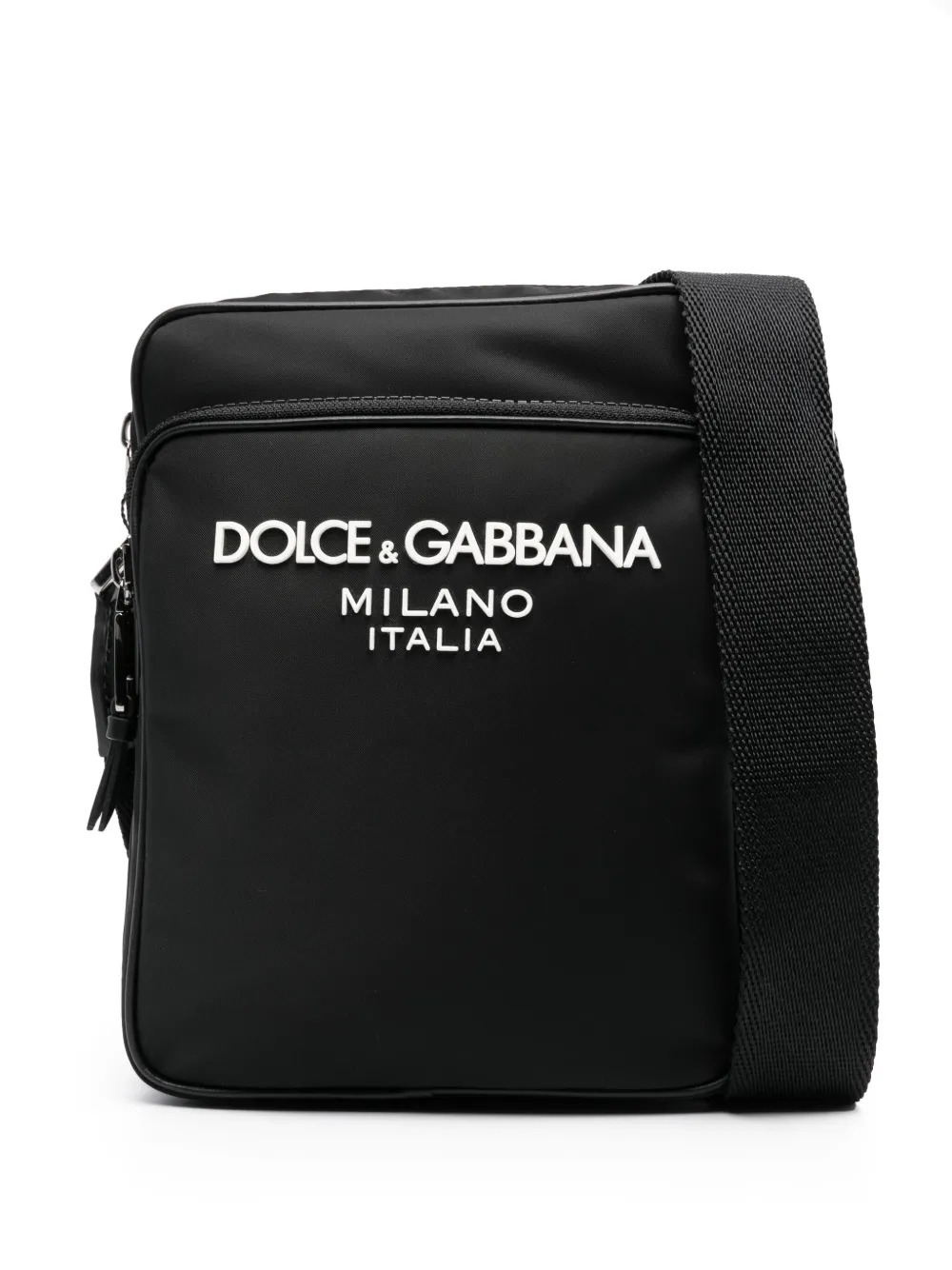 

Сумка через плечо с логотипом DOLCE & GABBANA, черный
