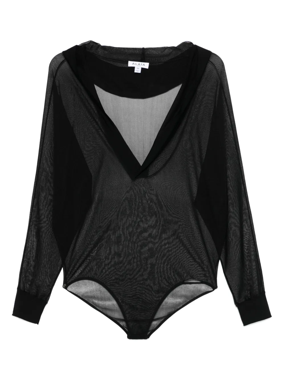 

Боди с капюшоном Alaïa, черный