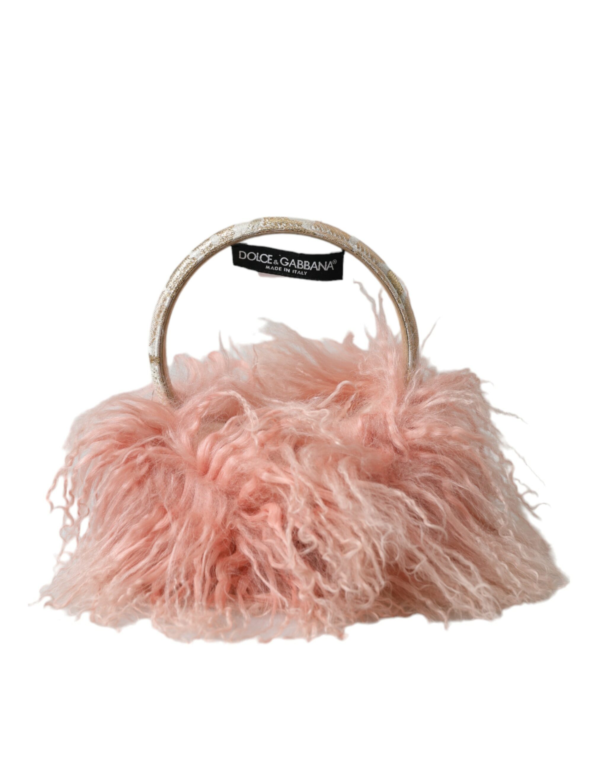 

Элегантные розовые меховые наушники - шикарный зимний аксессуар Dolce & Gabbana