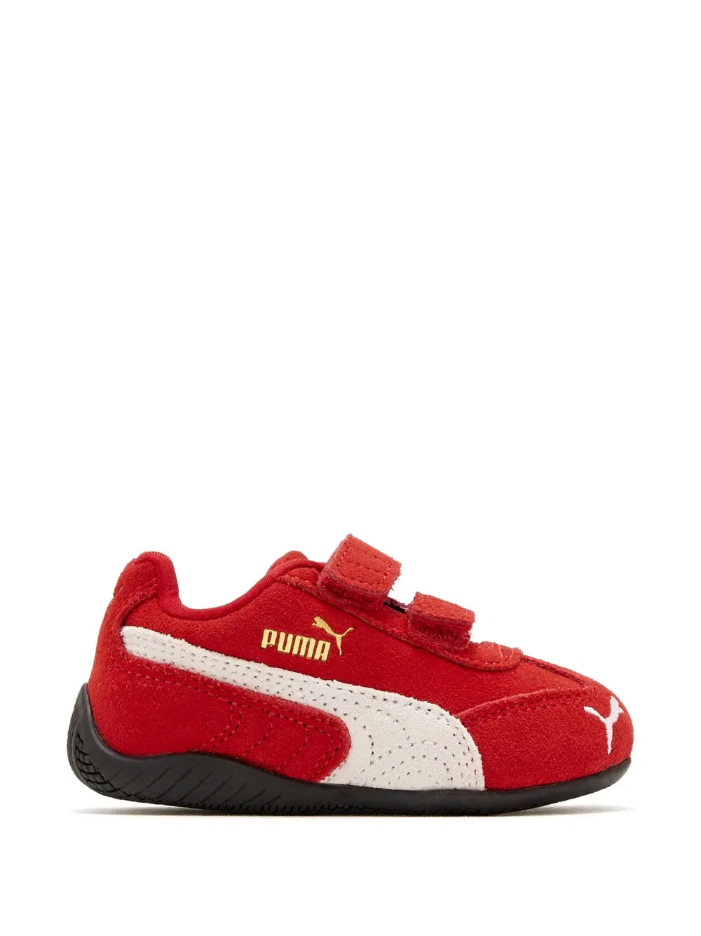 Кроссовки с ремешком на липучке Puma Kids, красный — фото 2