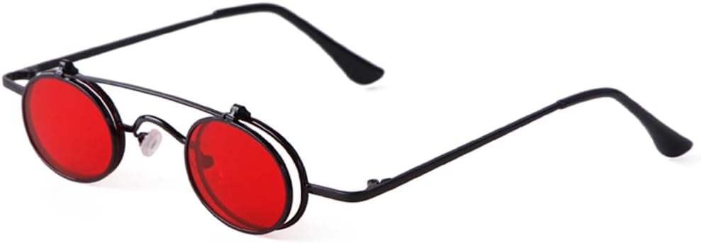 

Солнцезащитные очки с защитой UV400 | Красные, маленькие, круглые, металлические, овальные | для женщин и мужчин, для занятий спортом на открытом воздухе и вождения DSVIGF, 05