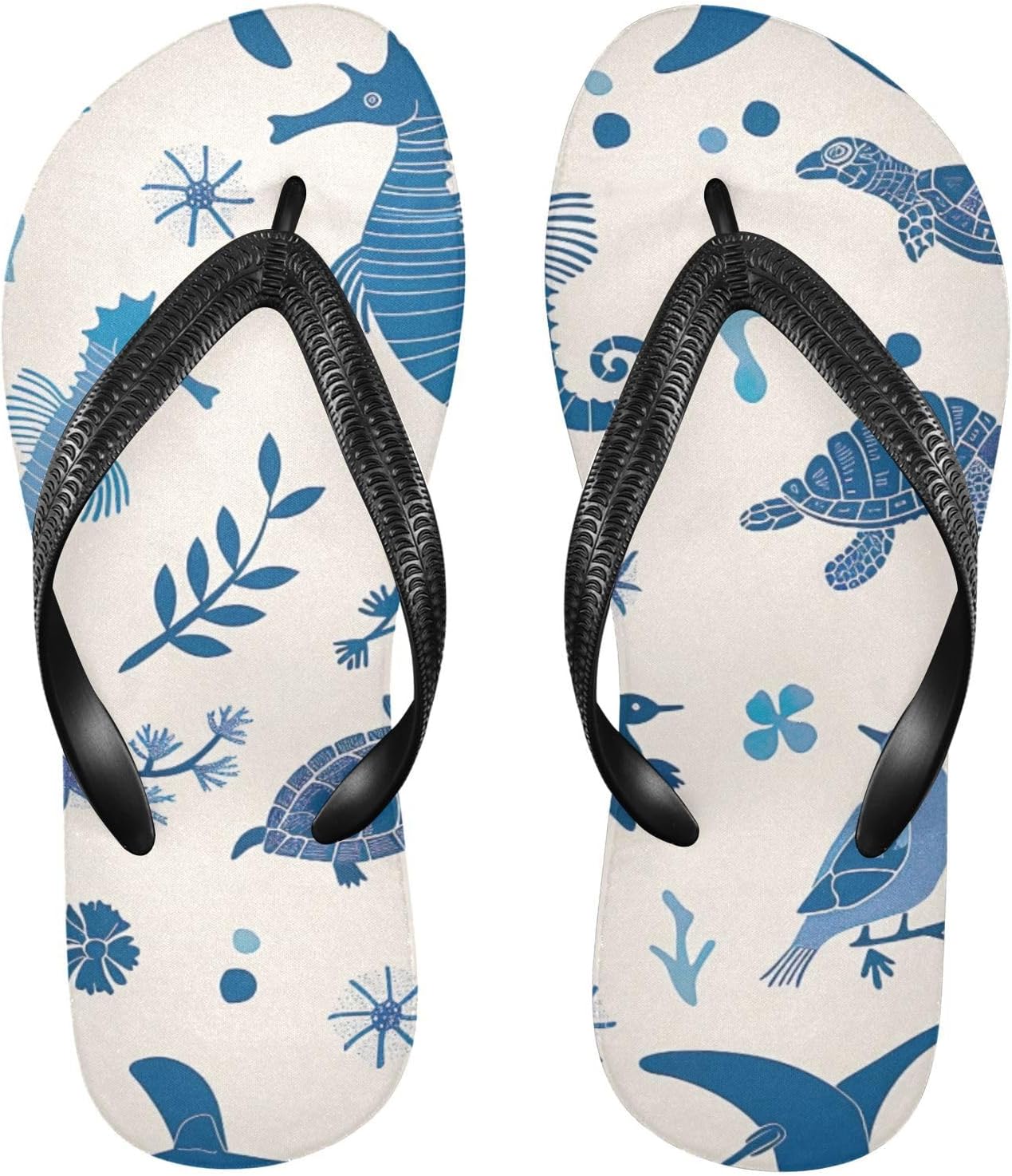 

Сандалии Seahorse для женщин и мужчин с морской черепахой, черепахой, морской звездой, пляжные летние шлепанцы для душа Kfbe