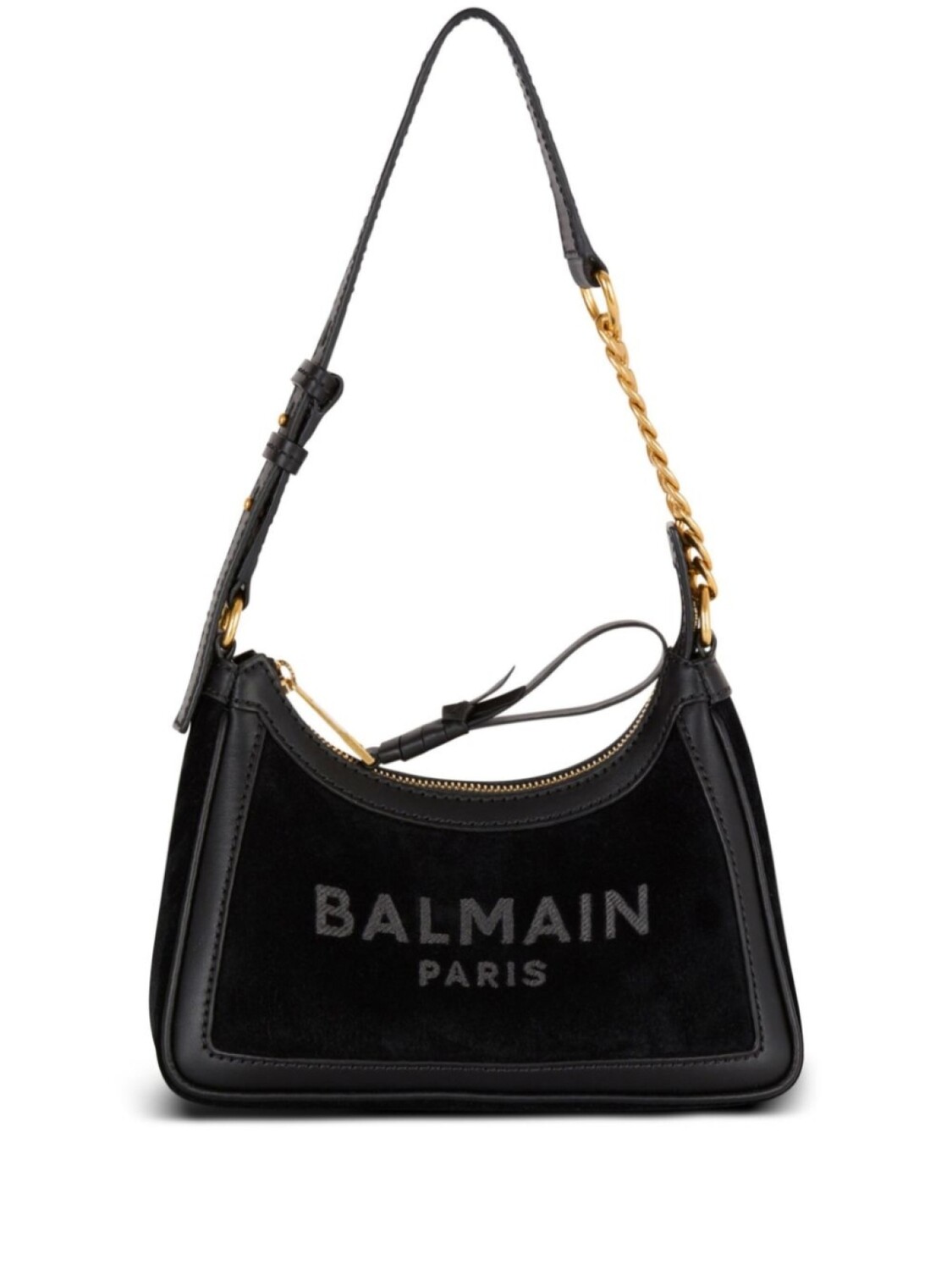 

Сумка женская на плечо Balmain B-Army с логотипом бренда, черный