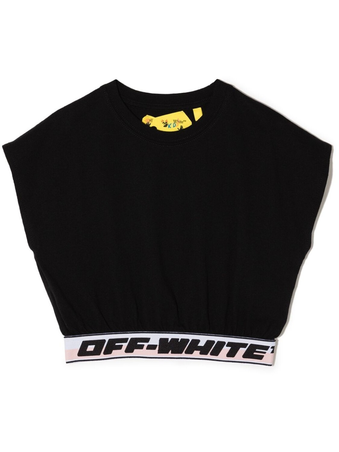 

Off-White Kids футболка с логотипом, черный
