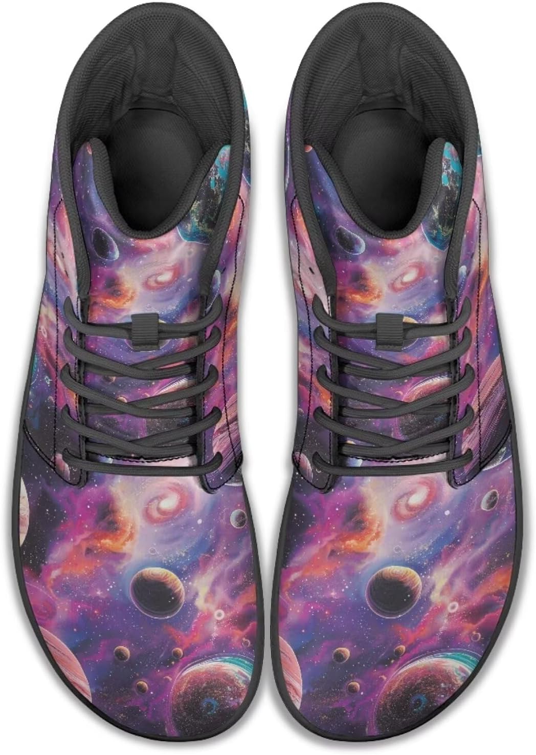 

Мужские сандалии Jeiento Galaxy Barefoot с минималистичным дизайном, широкой носочной частью, ботильонами на щиколотку, из искусственной кожи, для ходьбы, повседневная обувь, Galaxy Universe Space